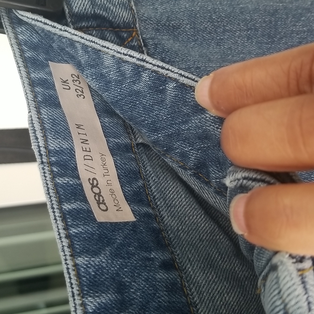 Asos Wide Leg Cropped Jeans